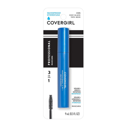COVERGIRL 3 in 1 Waterproof Color Negro No.200 - Mascara 3 en 1 A Prueba de Agua