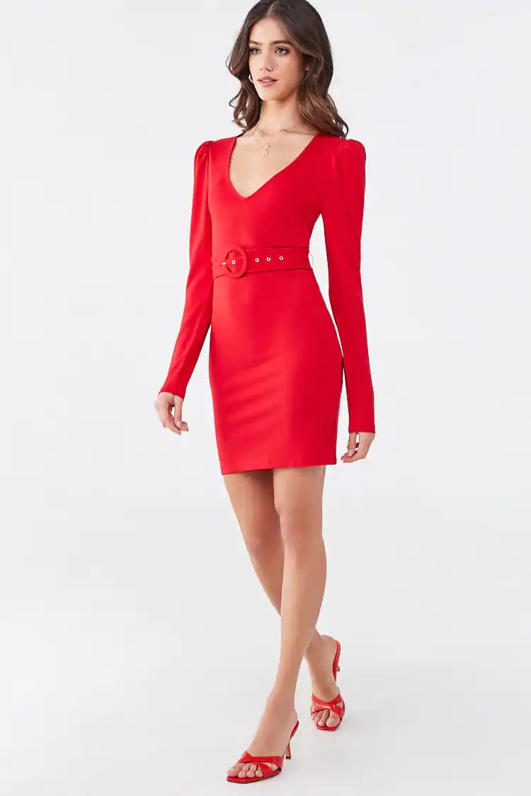 Vestido Rojo - No Stretch - Talla L