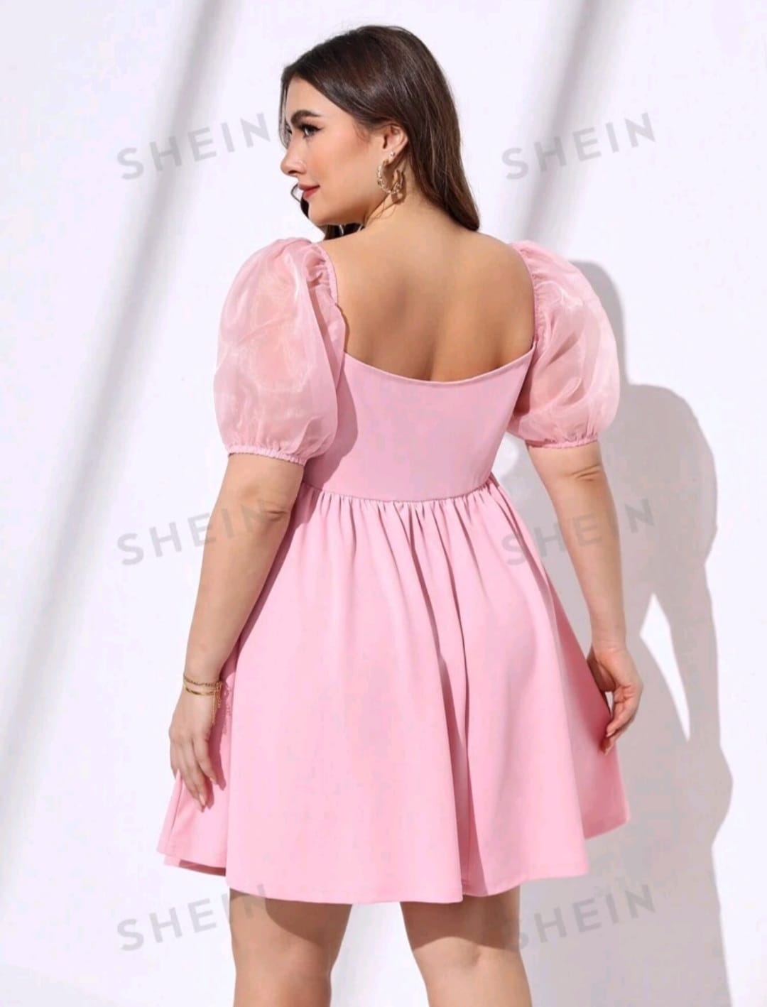 Vestido Rosa - Stretch - Talla XL