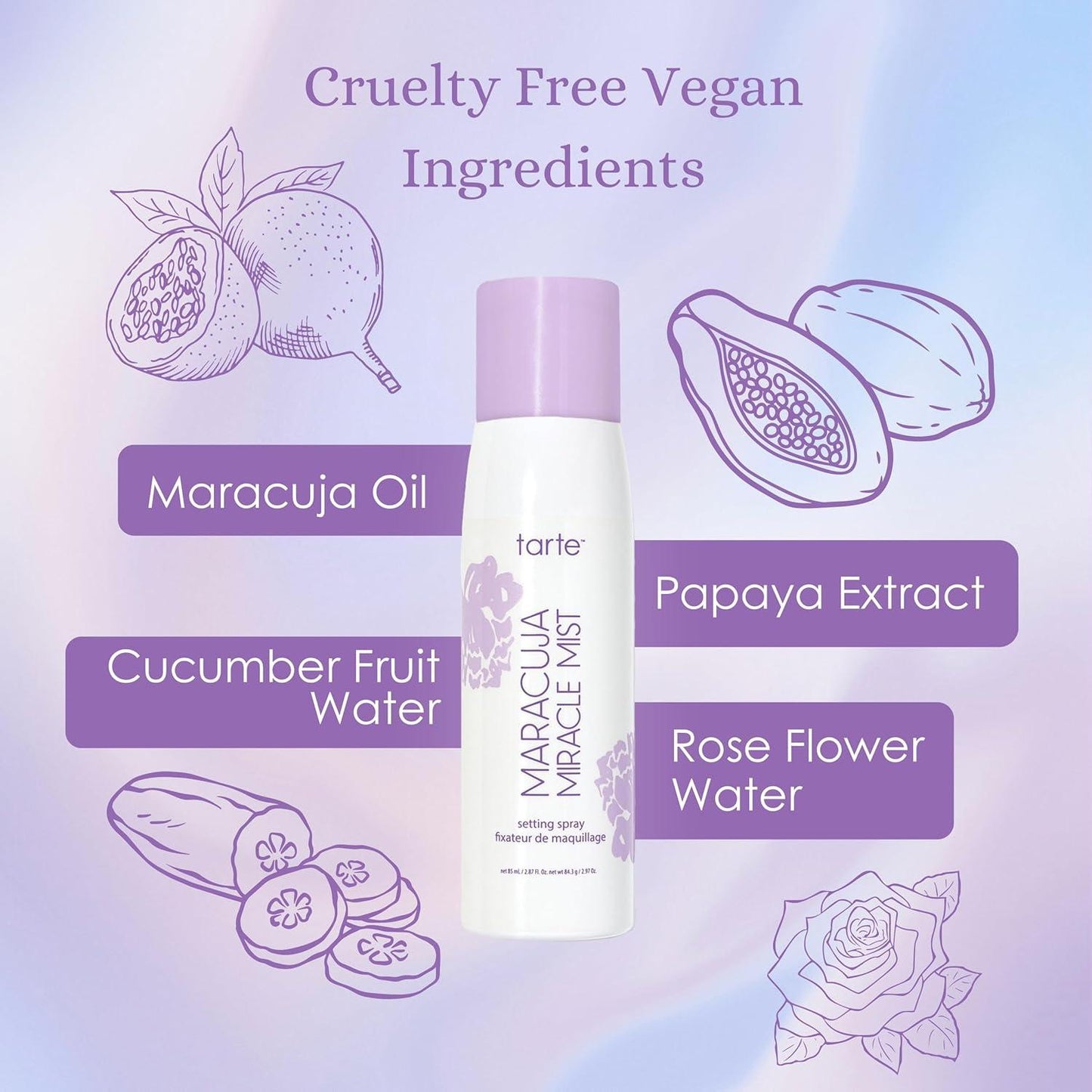 Tarte Maracuya Miracle Mist Setting Spray 85ml - Setting Spray de Maracuya