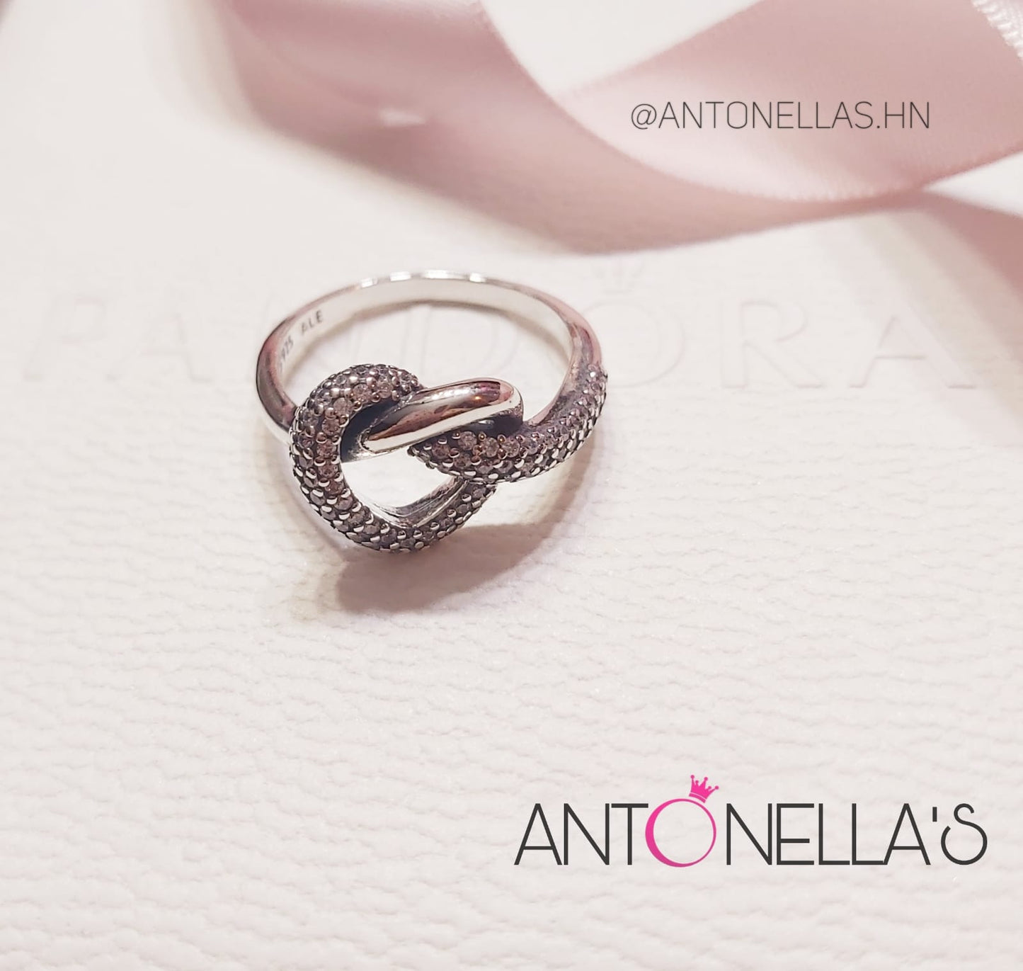 Anillo Promesa Nudo PLATA 925 - Talla 7