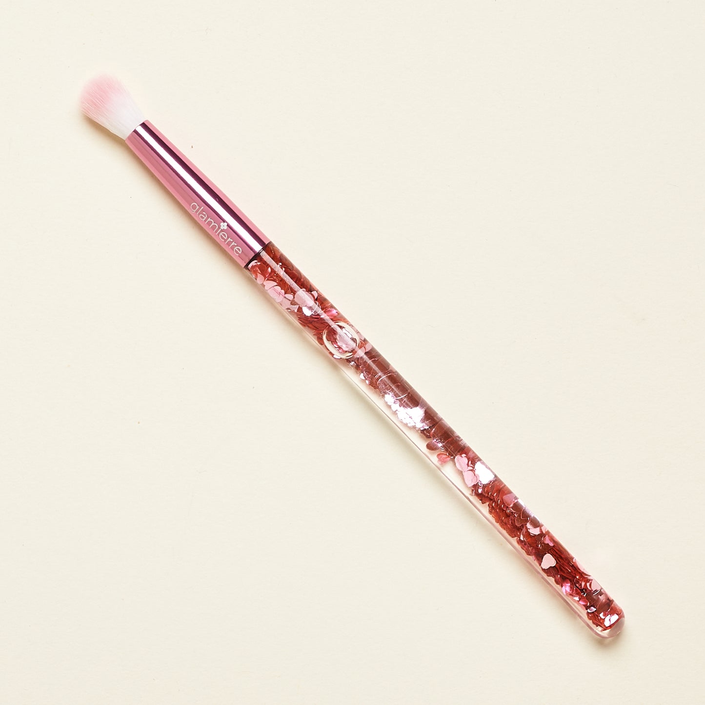 GLAMIERRE Pink Luxe Glitter Eye Brush Collection 4 brushes - Set de Brochas para Ojos con Estuche