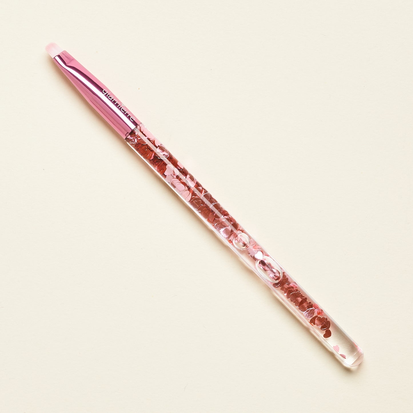 GLAMIERRE Pink Luxe Glitter Eye Brush Collection 4 brushes - Set de Brochas para Ojos con Estuche