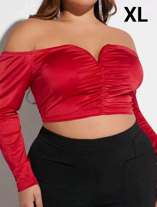 Top Rojo - Stretch -  Talla XL