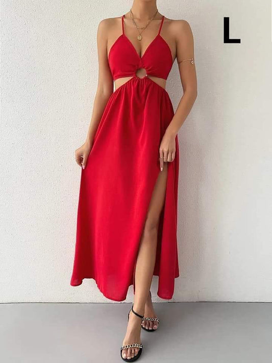 Vestido Rojo - No Stretch - Talla L