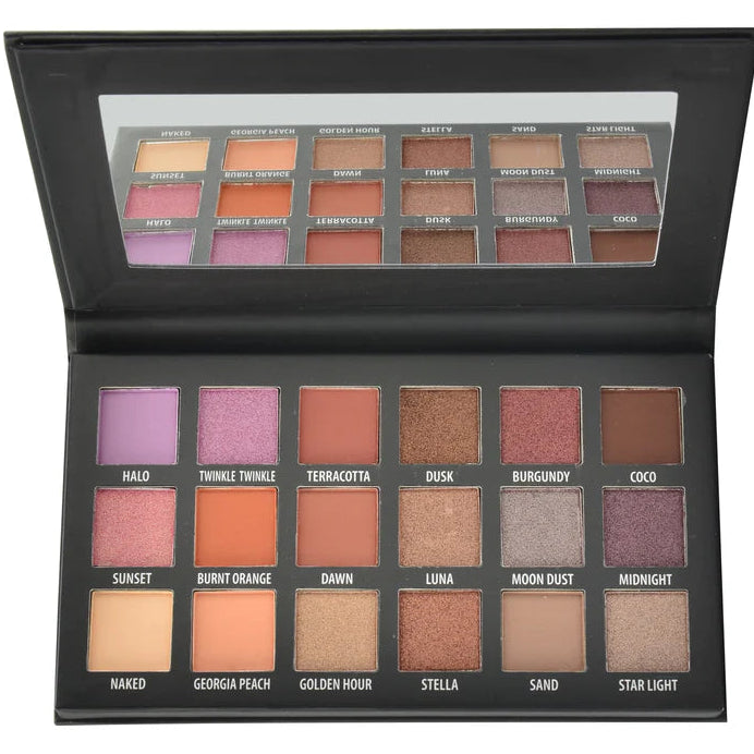 KAB COSMETICS Day + Night Eyeshadow Palette - Paleta de Sombras para Ojos para Dia y Noche