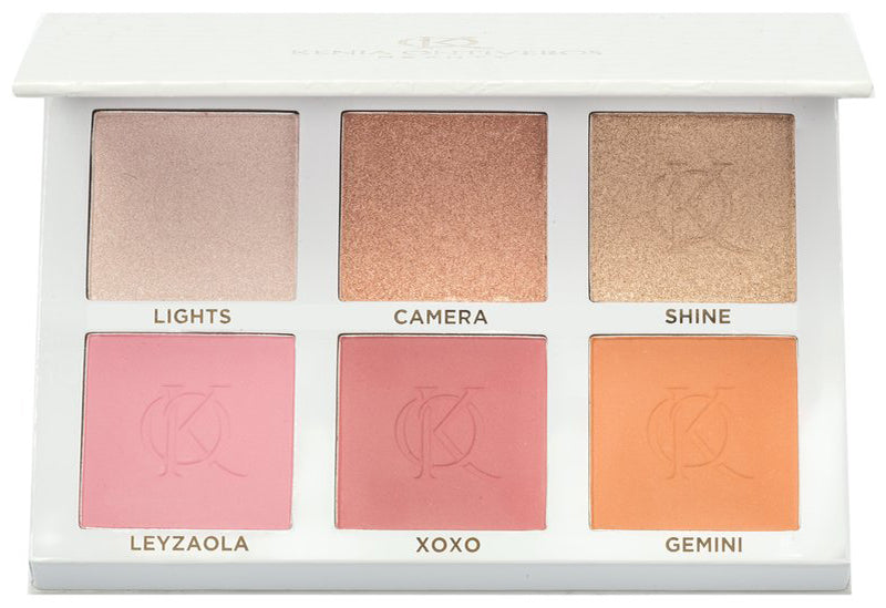 KENIA ONTIVEROS Blush and Shine Kit  - Paleta para Rostro y Mejillas