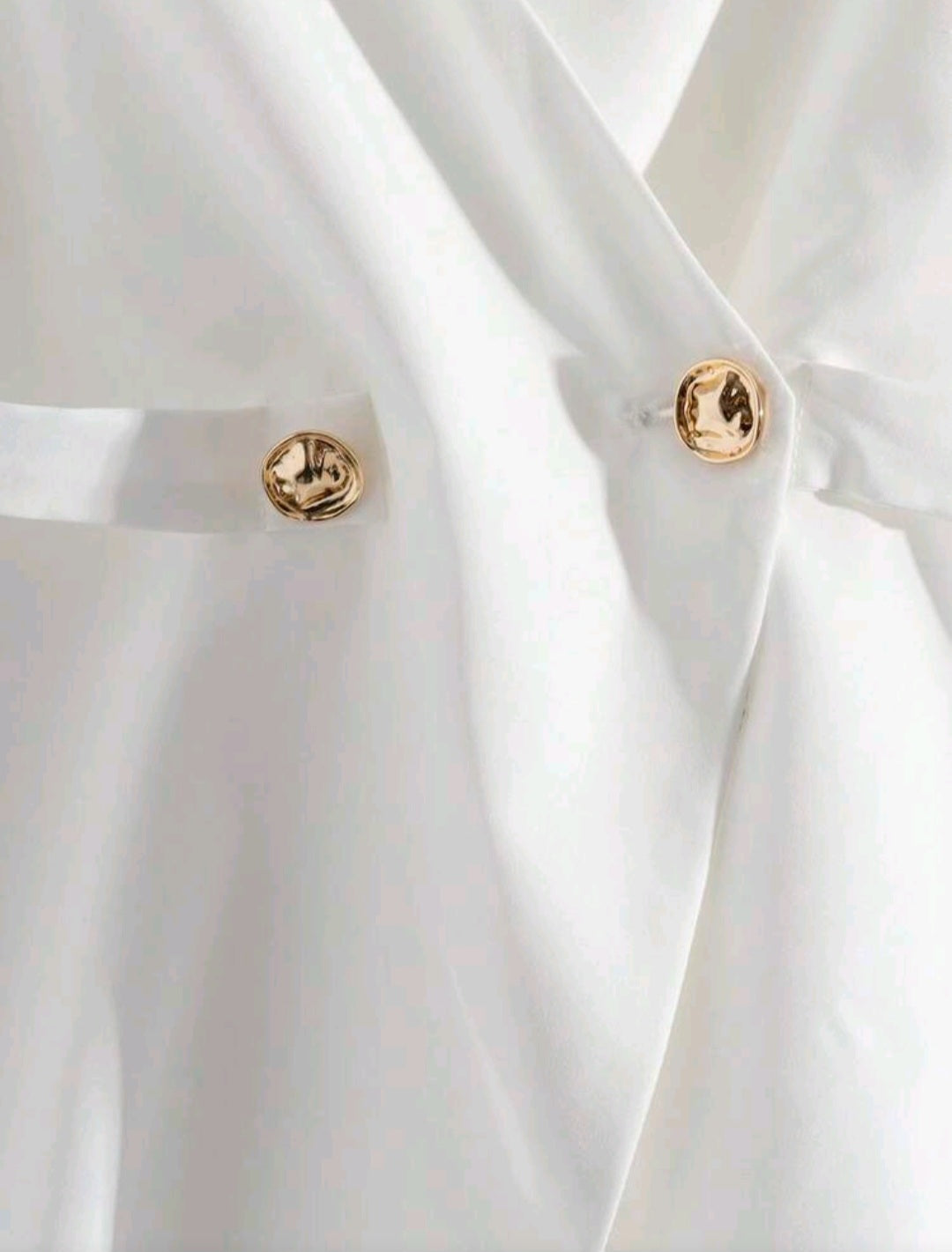 Top Blanco -  Poco Strech - Talla XL