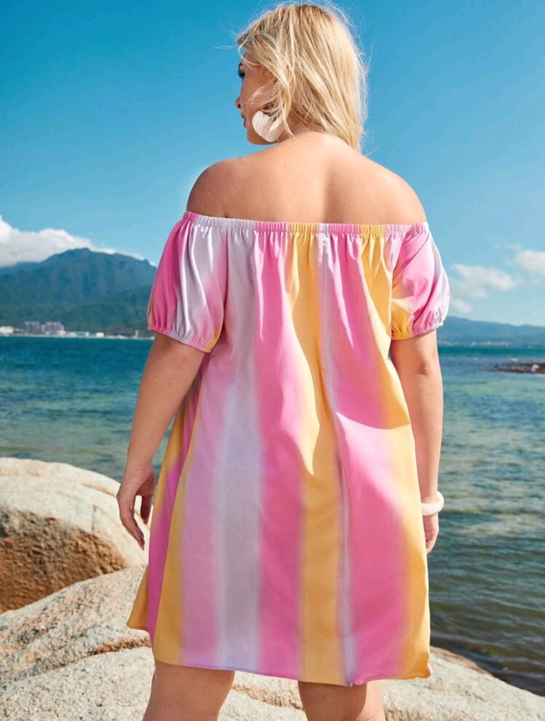 Vestido Arcoiris  - Stretch - Talla 2XL