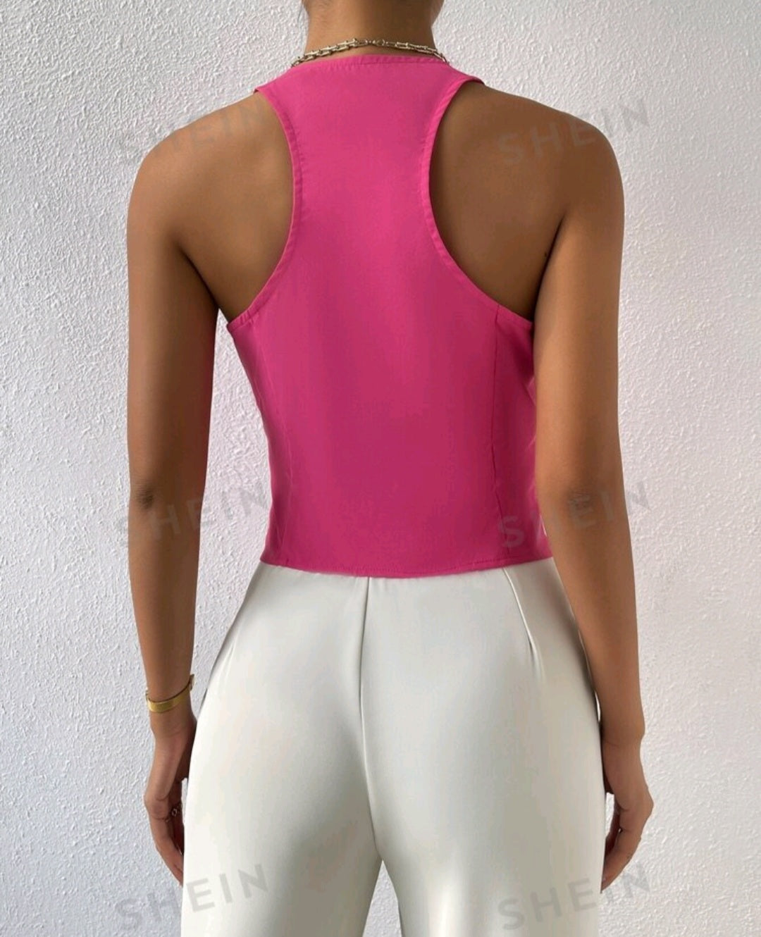 Chaleco Fuscia - No Stretch -  Talla XL