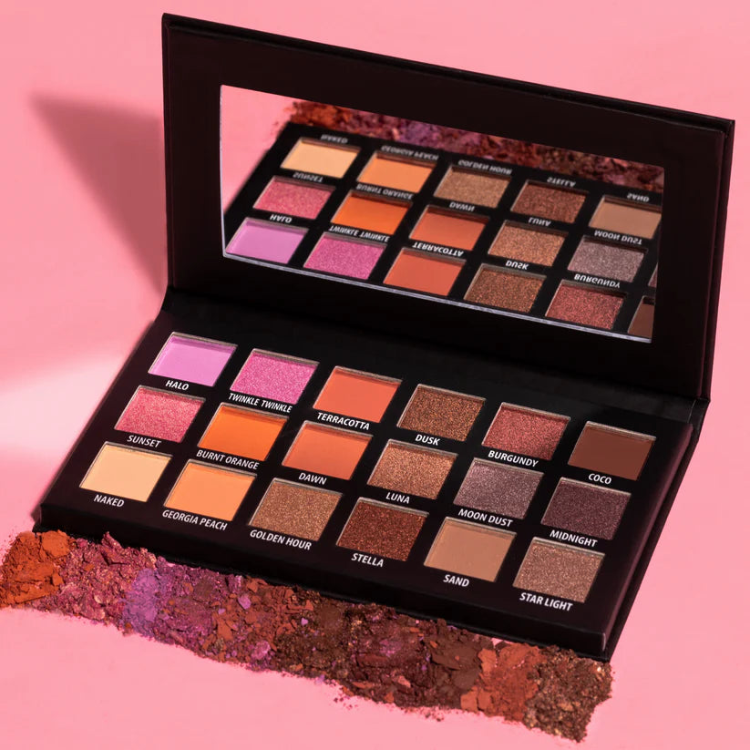 KAB COSMETICS Day + Night Eyeshadow Palette - Paleta de Sombras para Ojos para Dia y Noche