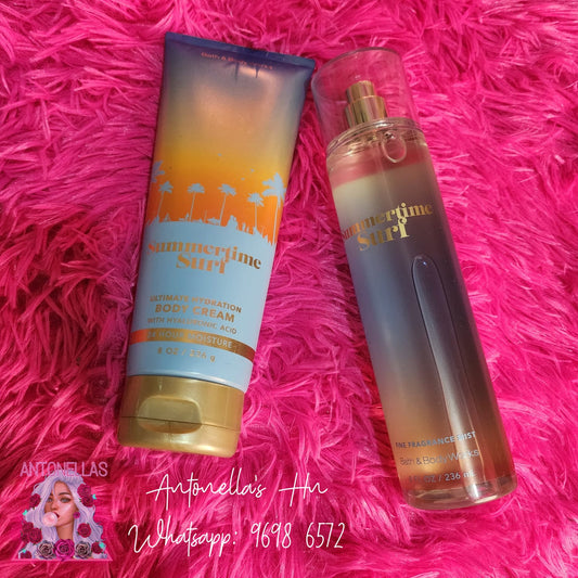 Bath & Body Works Set Crema & Splash ENDLESS WEEKEND