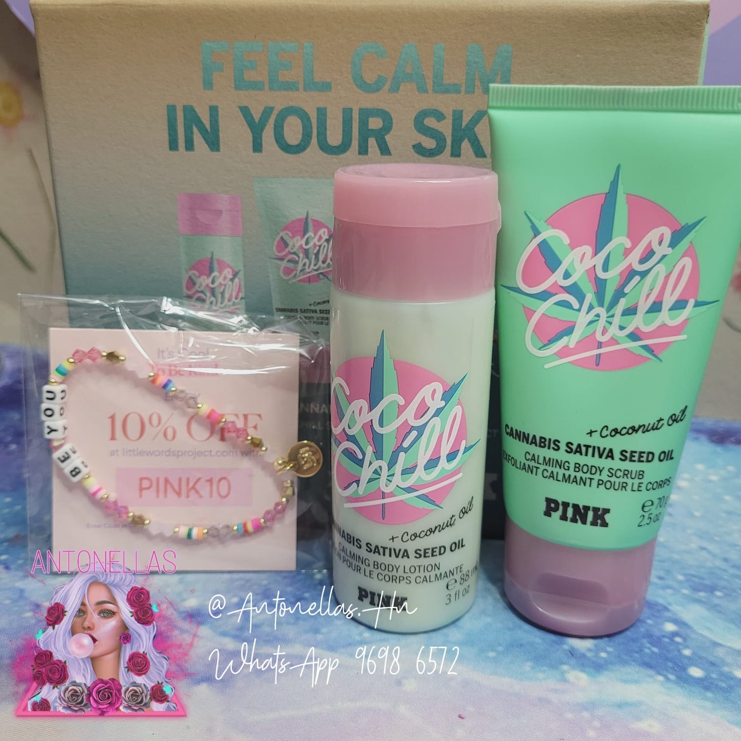 Victoria´s Secret Set Mini Scrub & Crema COCO CHILL PINK