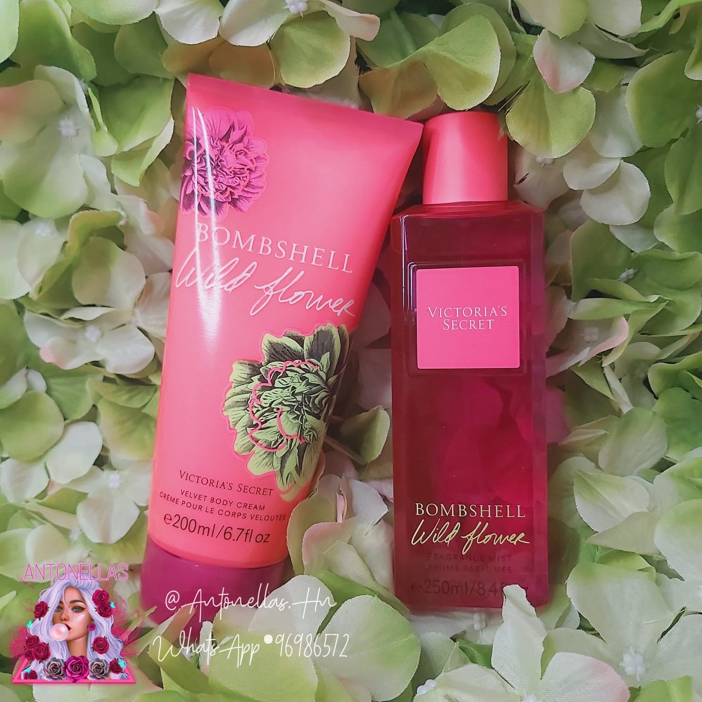 Victoria´s Secret Set Crema & Splash BOMBSHELL WILDFLOWER + Cosmetiquera de Regalo