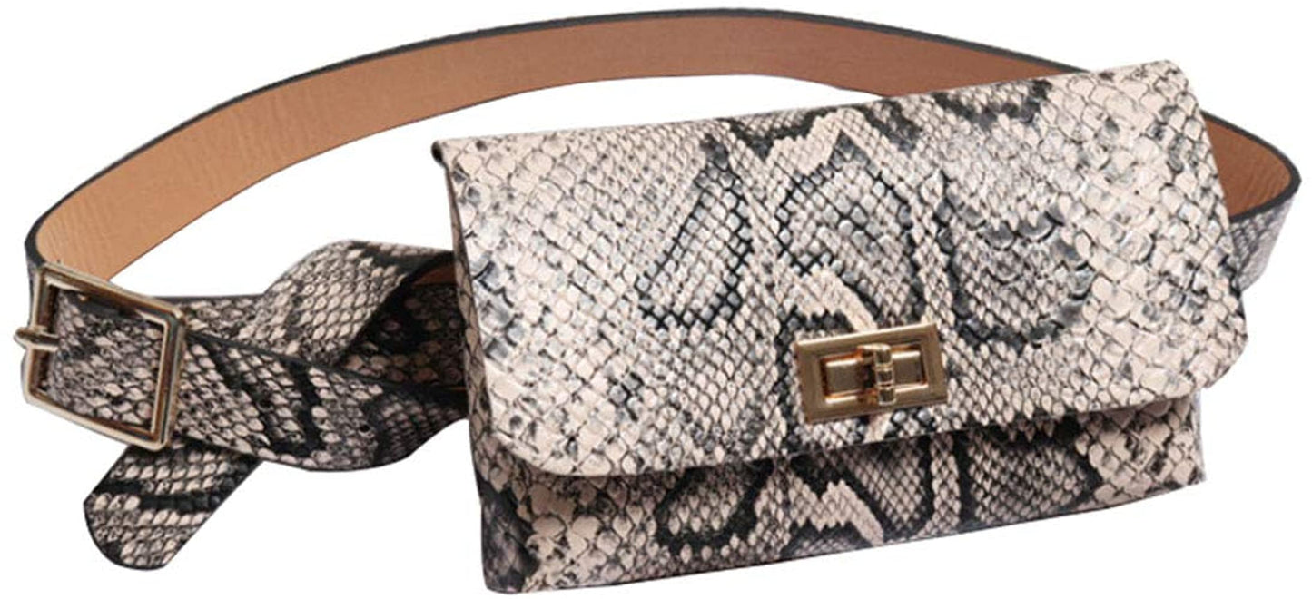 Faja con Bolso - Cangurera Snake Print Talla S-M