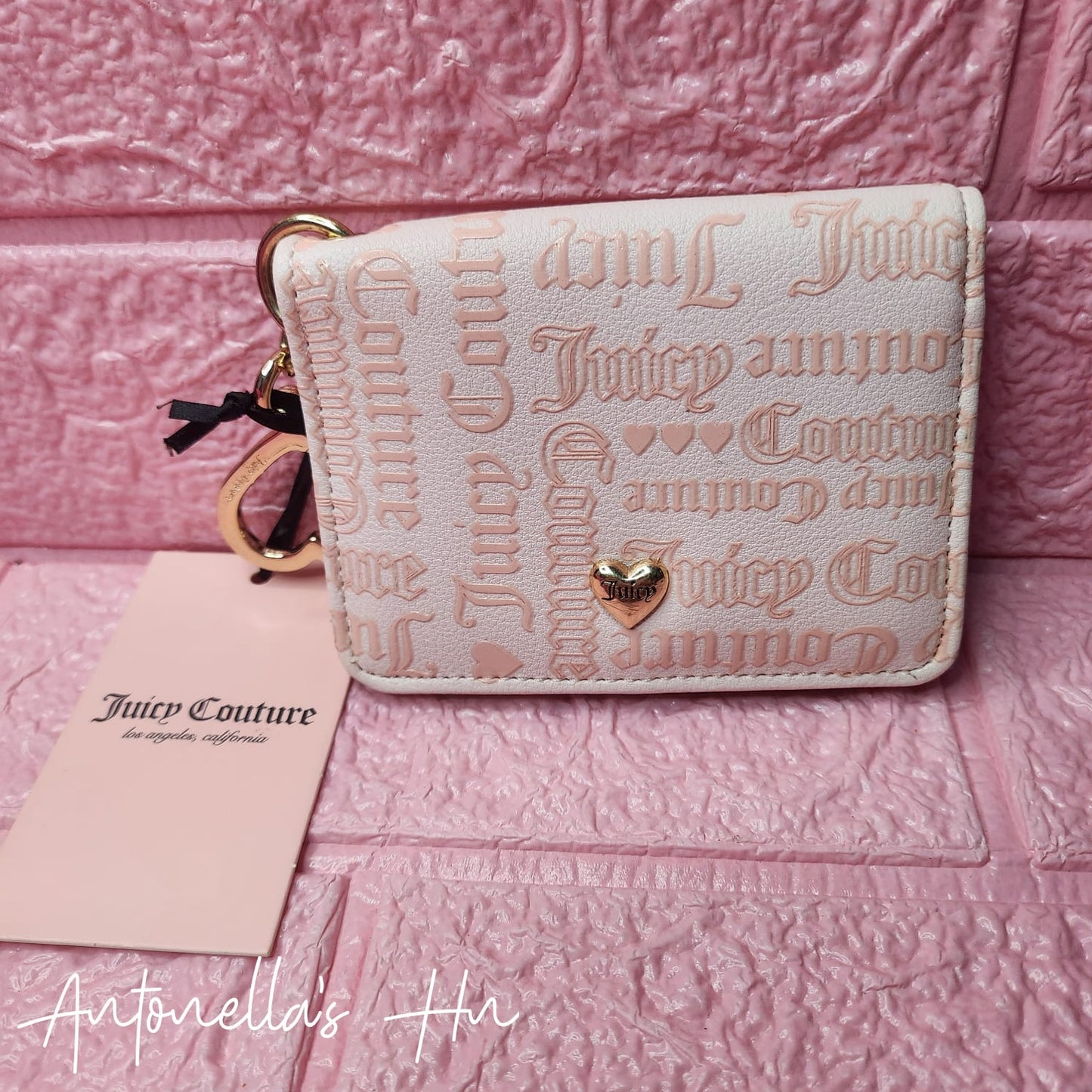 Juicy Couture Tarjetero Rosa