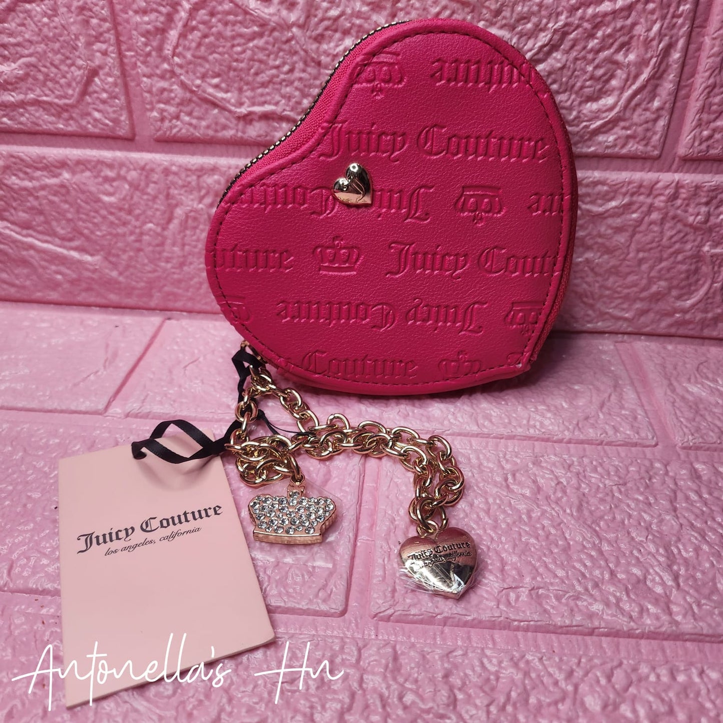 Juicy Couture Heart Wrislet Fuscia (Corazon)