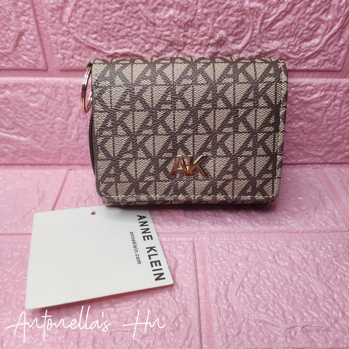 Anne Klein Monedero Pequeño Beige/Cafe