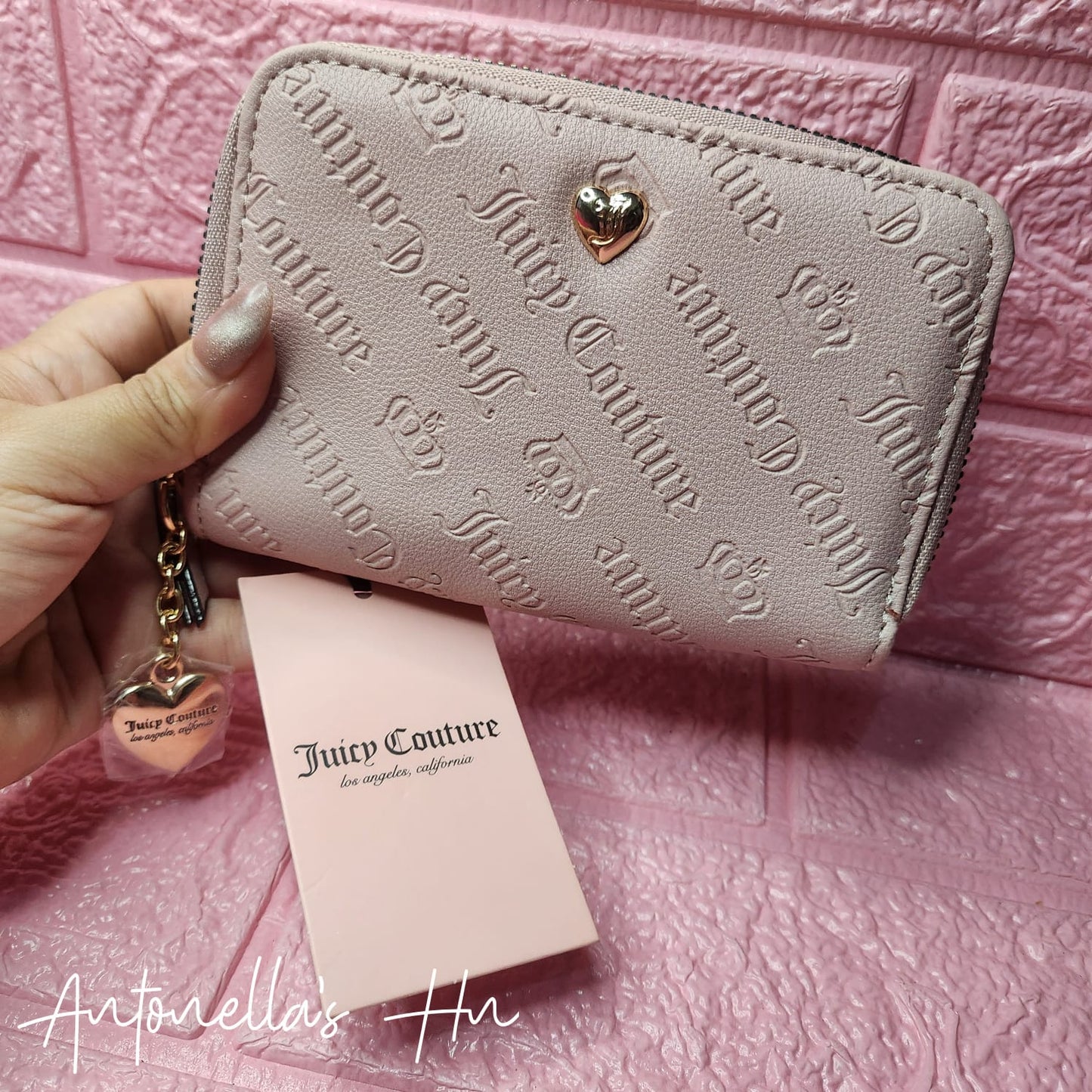 Juicy Couture Monedero Pequeño Rosa Nude