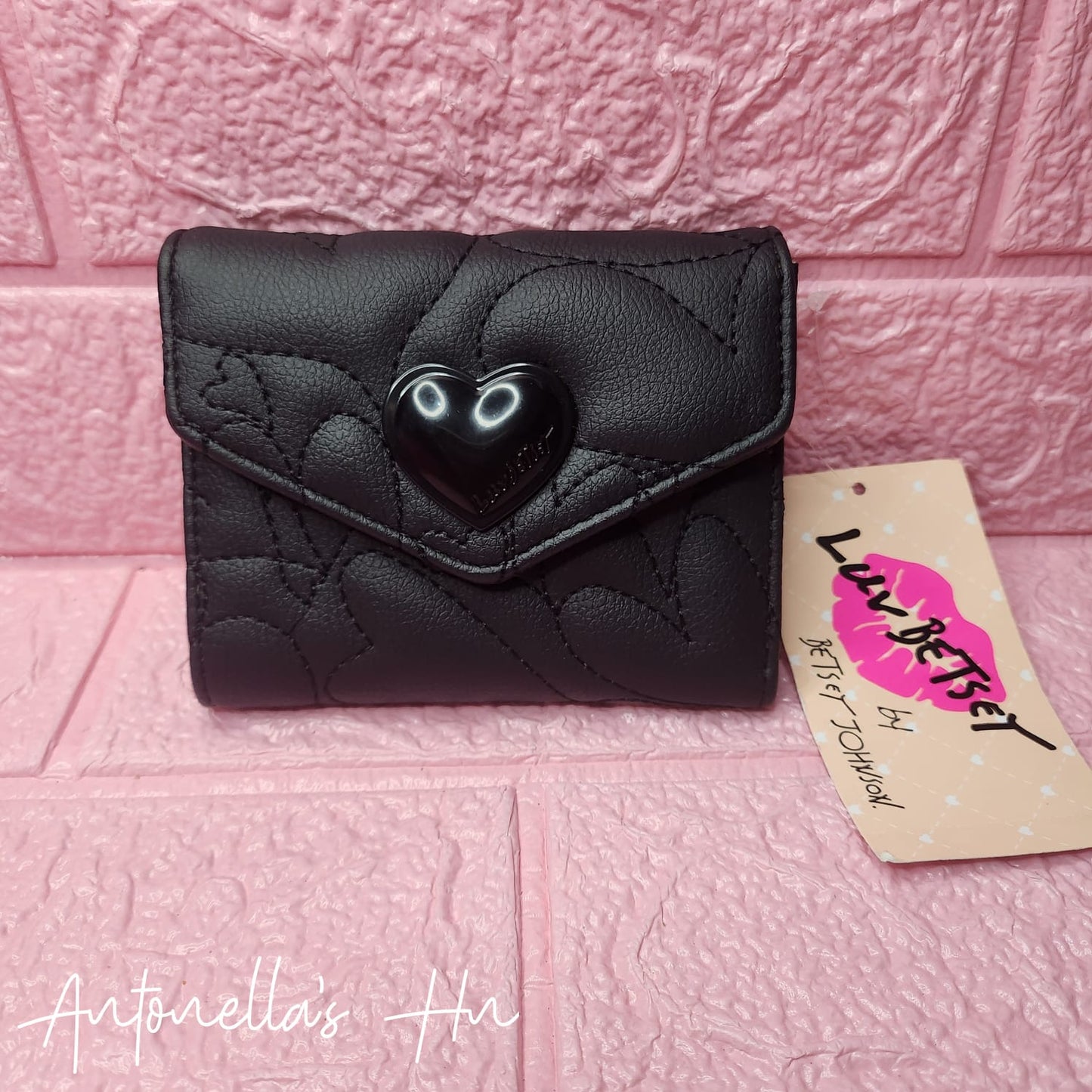 Betsey Johnson Monedero Negro