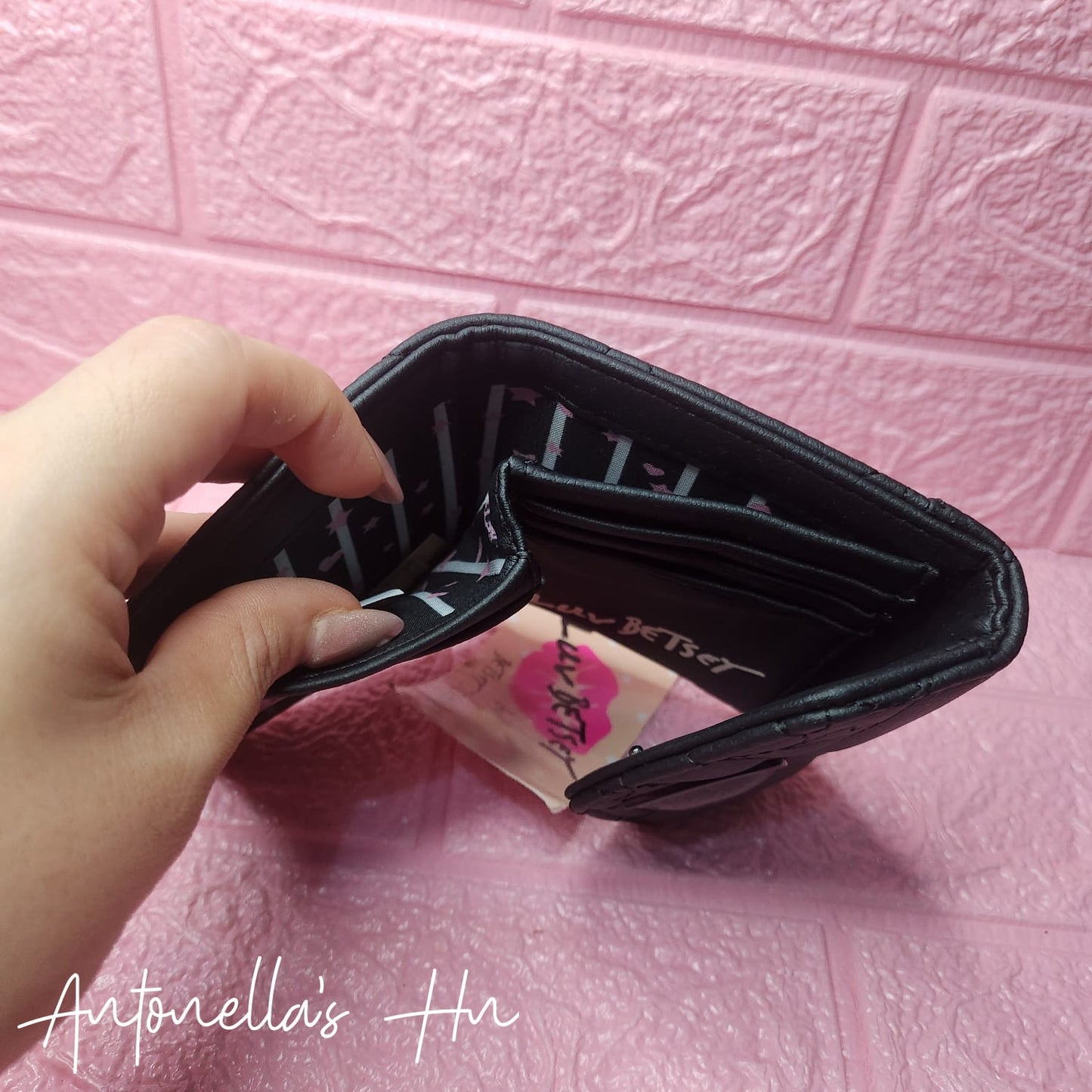 Betsey Johnson Monedero Negro