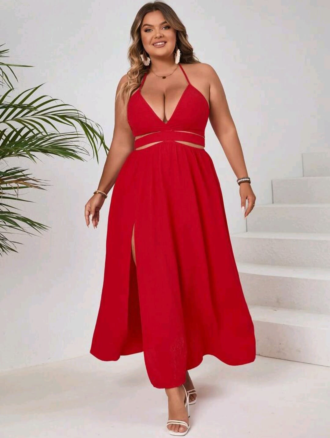 Vestido Rojo - No Stretch - Talla 3XL Queda 2XL