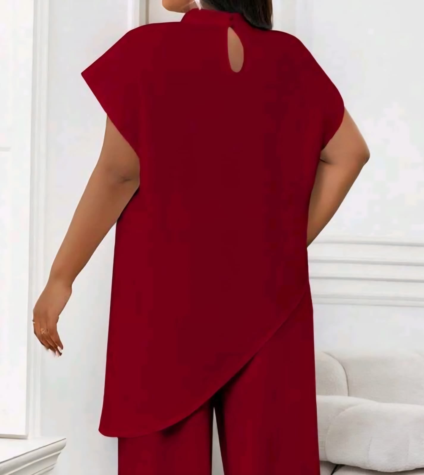 Top Rojo  - No Stretch -  Talla XL