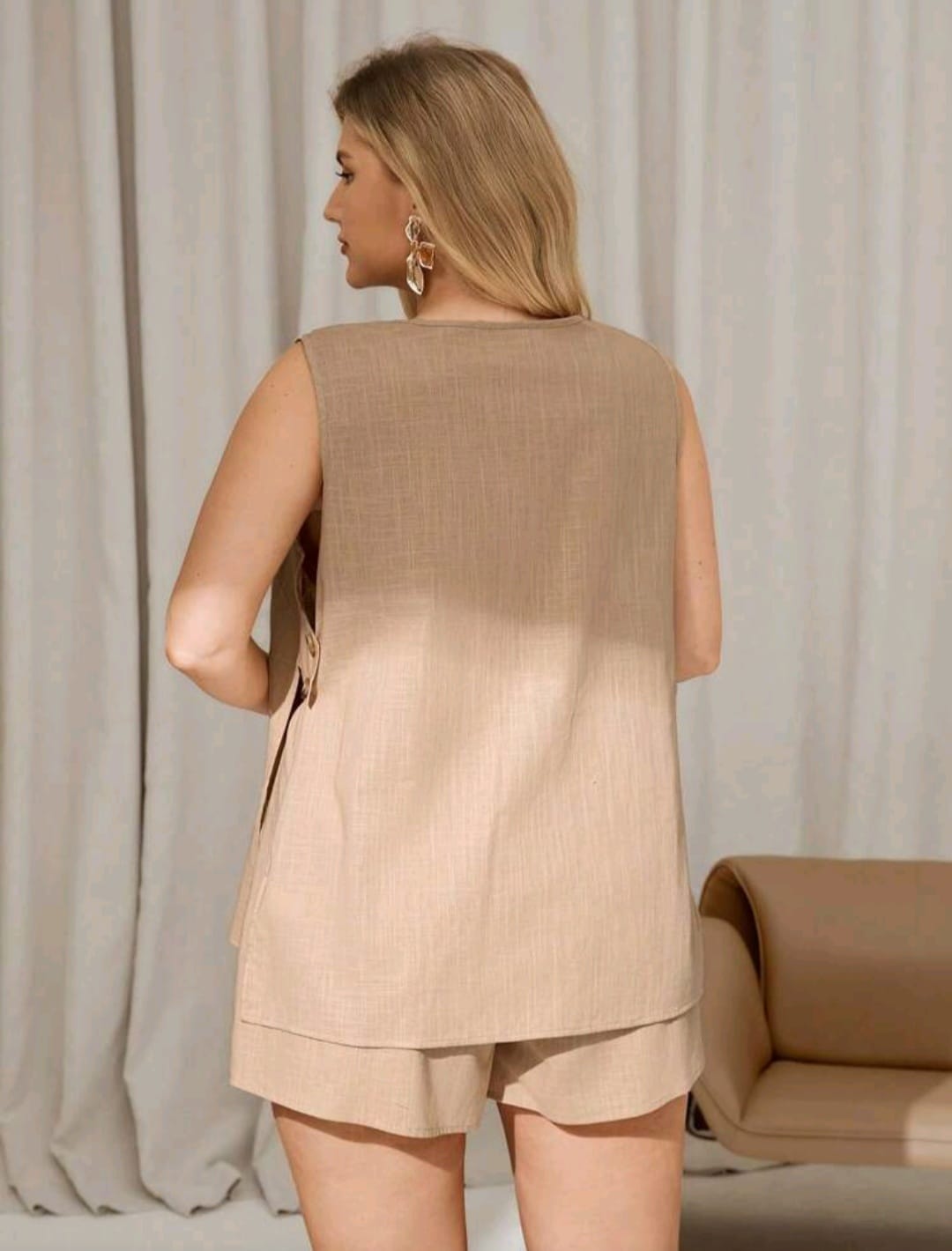 Coordinado Beige - No Stretch - Talla 1XL