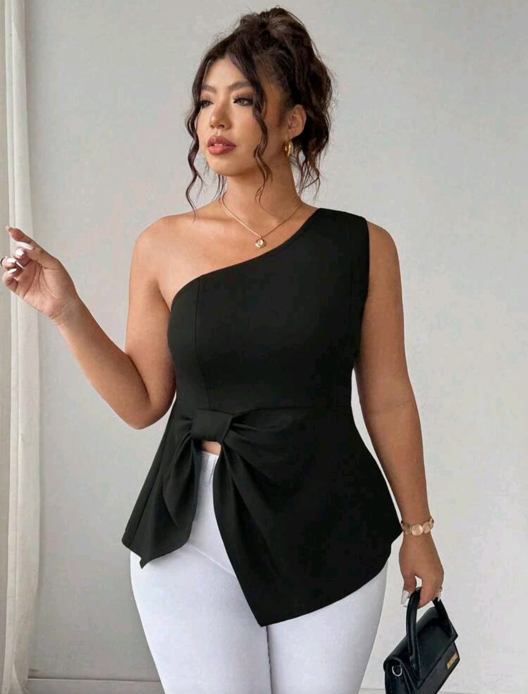 Top Negro- Stretch -  Talla XL