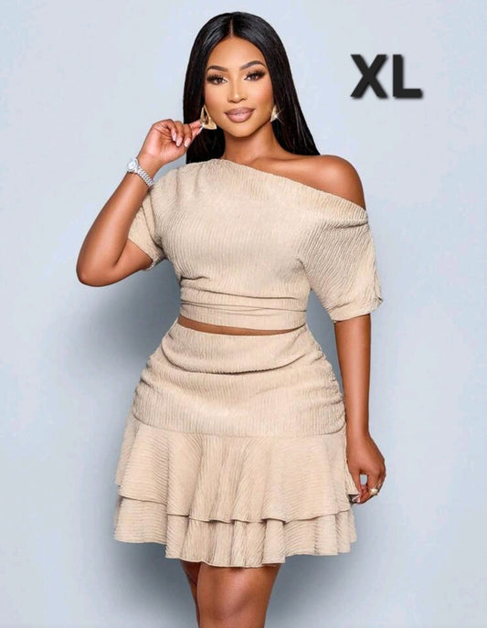 Coordinado Beige - Stretch - Talla XL