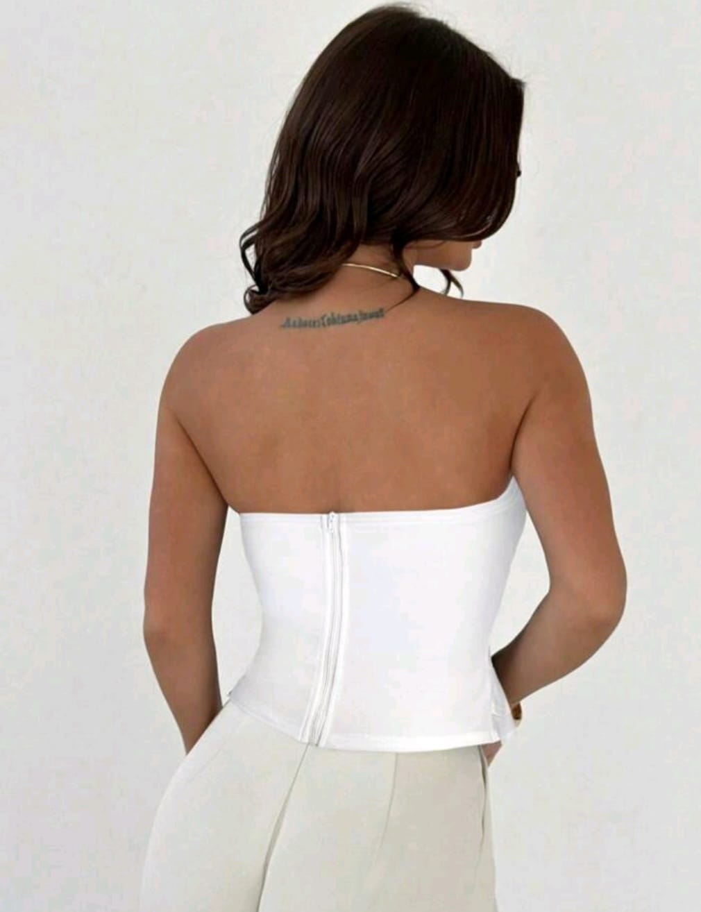 Top Blanco - Stretch -  Talla XL