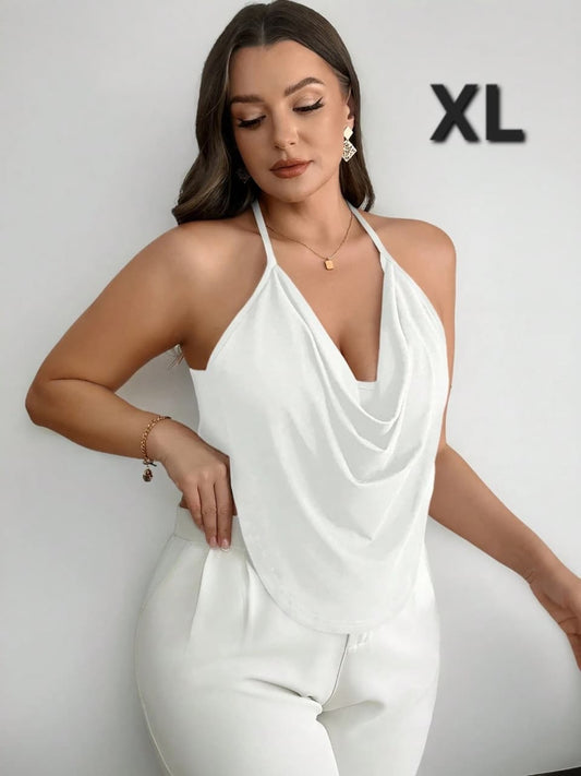 Top Blanco - Stretch -  Talla XL