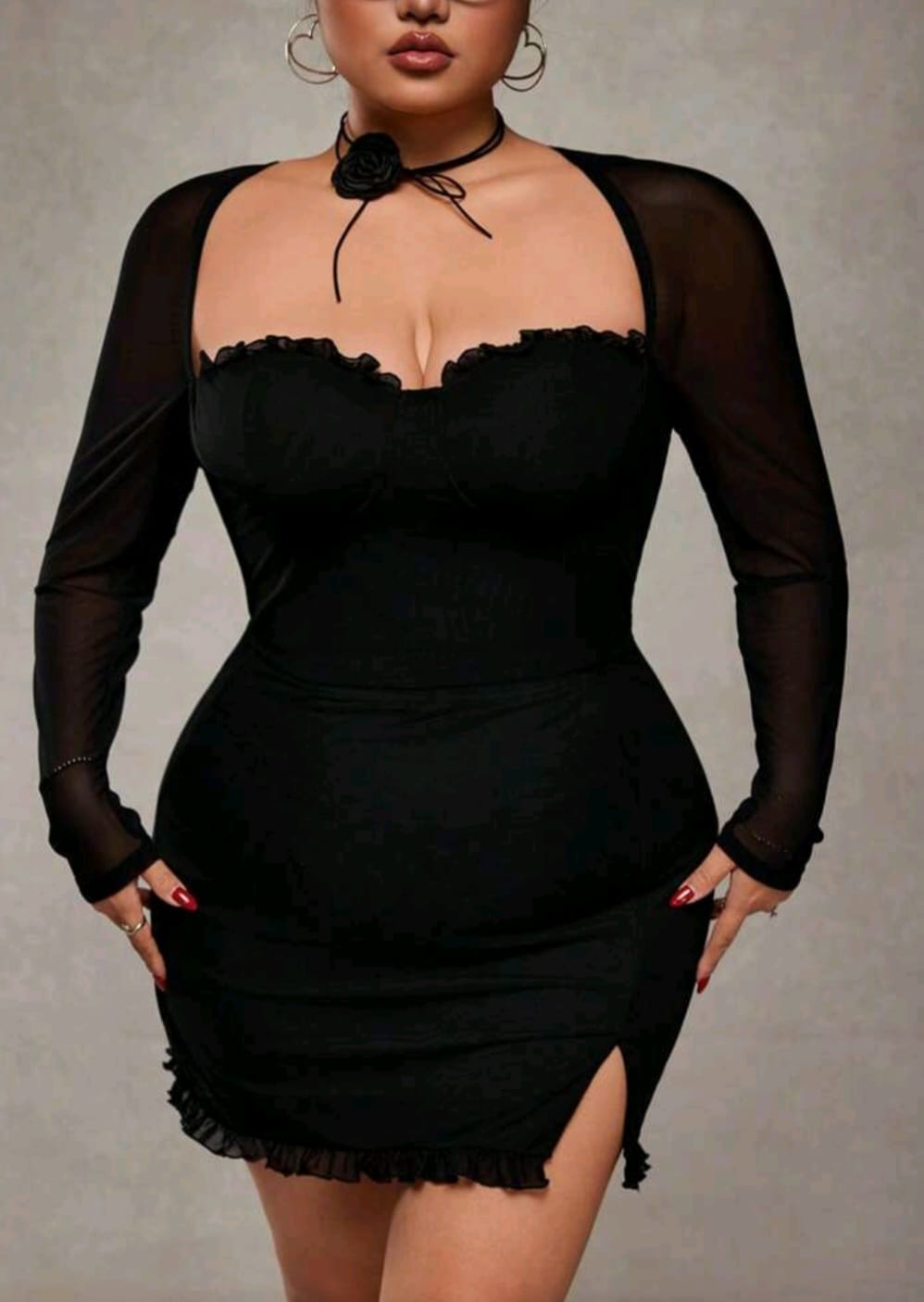 Coordinado Negro - Stretch - Talla XL