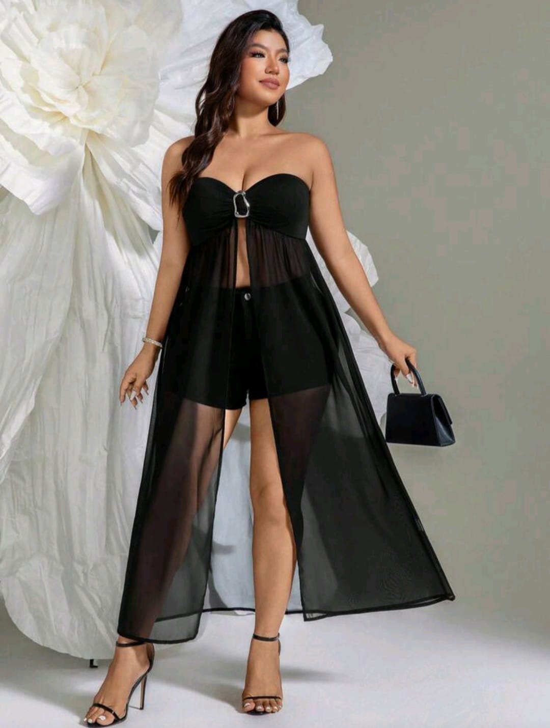 Top Negro- Stretch -  Talla XL