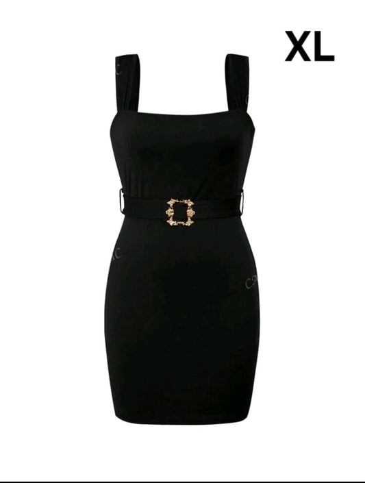Vestido Negro - Stretch - Talla XL Incluye Faja