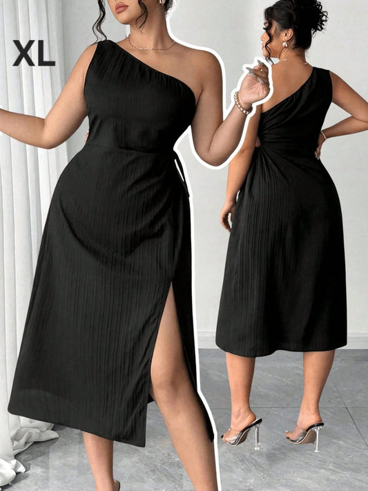 Vestido Negro - Stretch - Talla XL