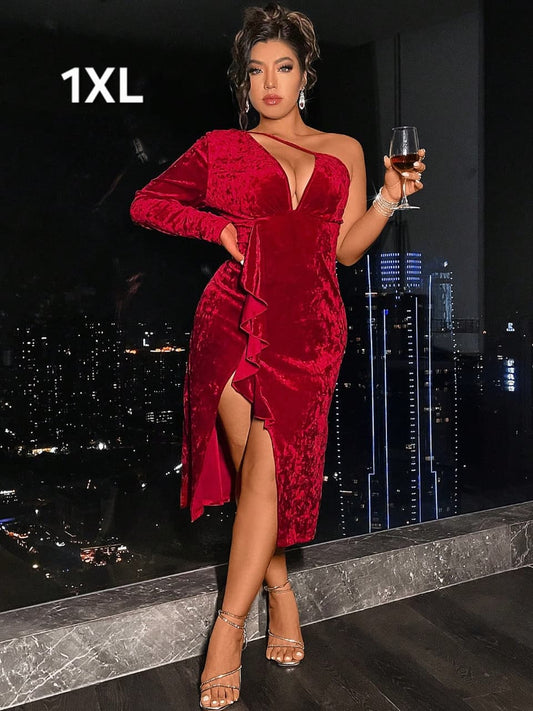 Vestido Rojo - Stretch - Talla 1XL