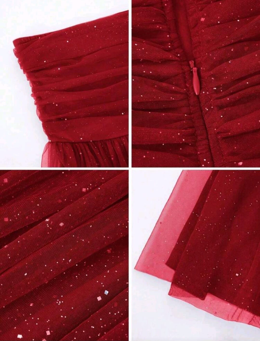 Vestido  Rojo - Stretch - Talla XL