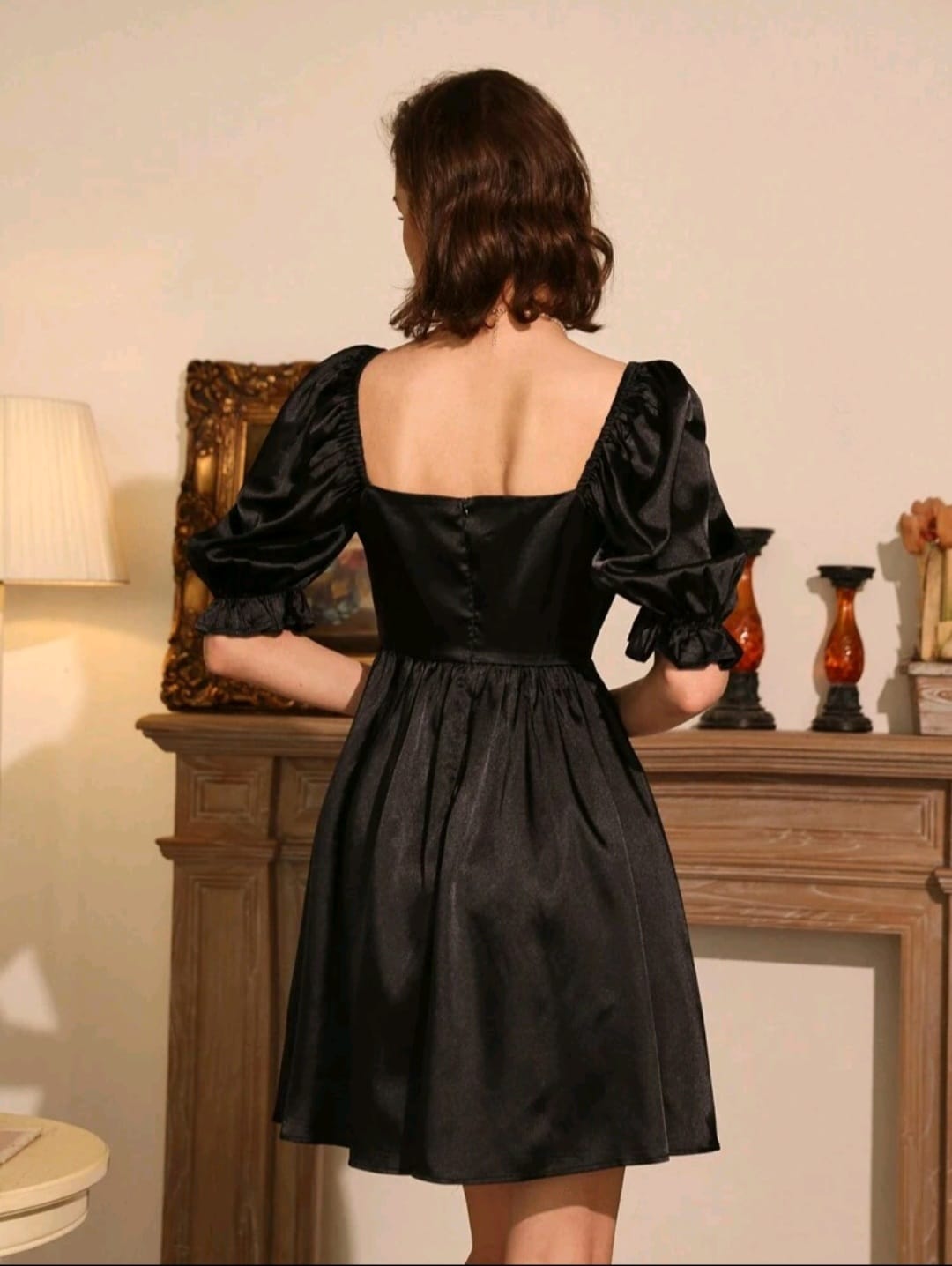 Vestido Negro - No Stretch - Talla L