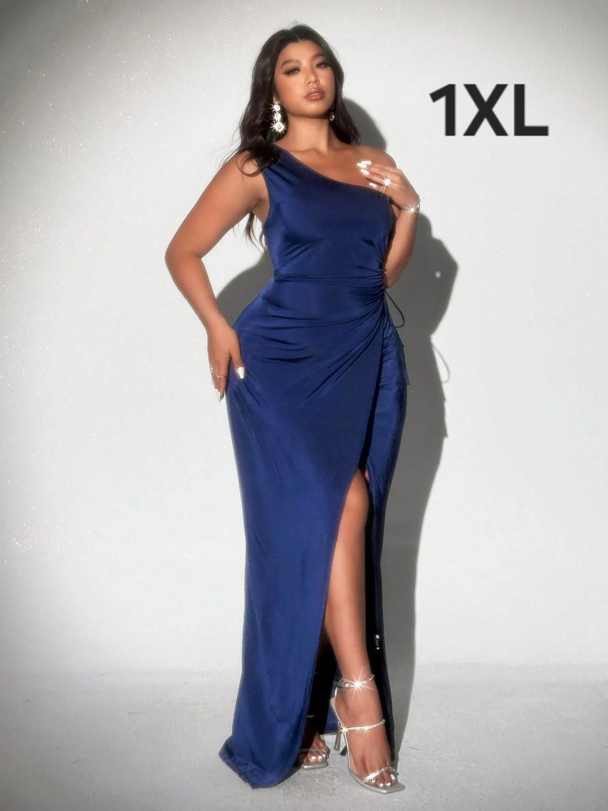 Vestido de Gala Azul - Stretch - Talla 1XL