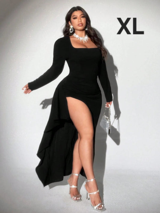 Vestido Negro - Stretch - Talla XL