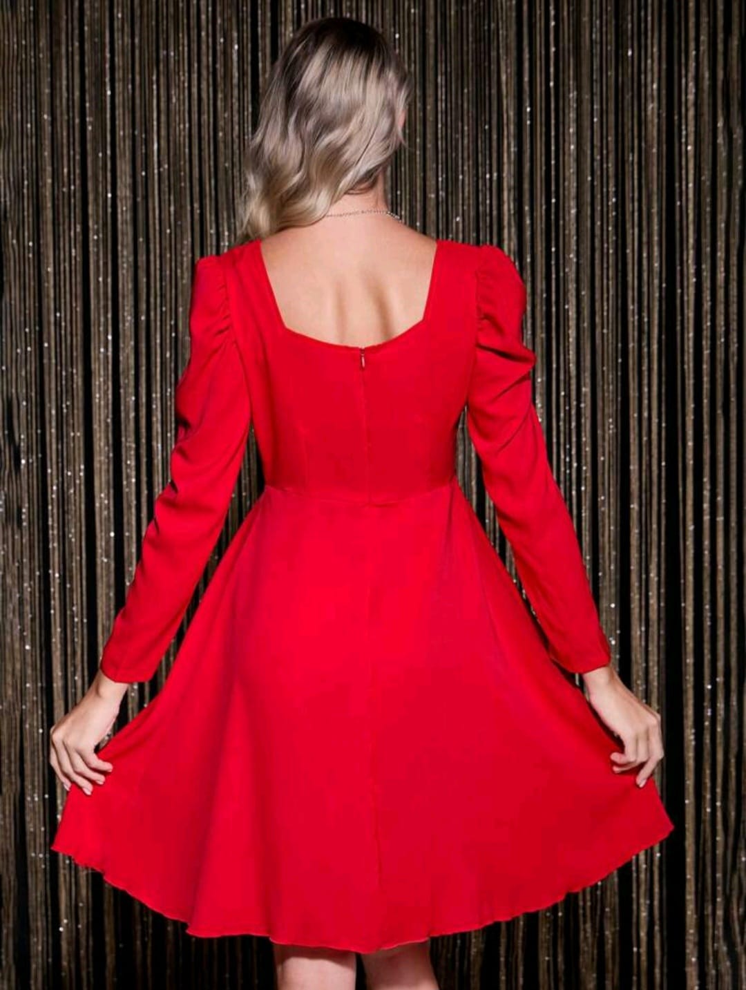 Vestido  Rojo - No Stretch - Talla XL