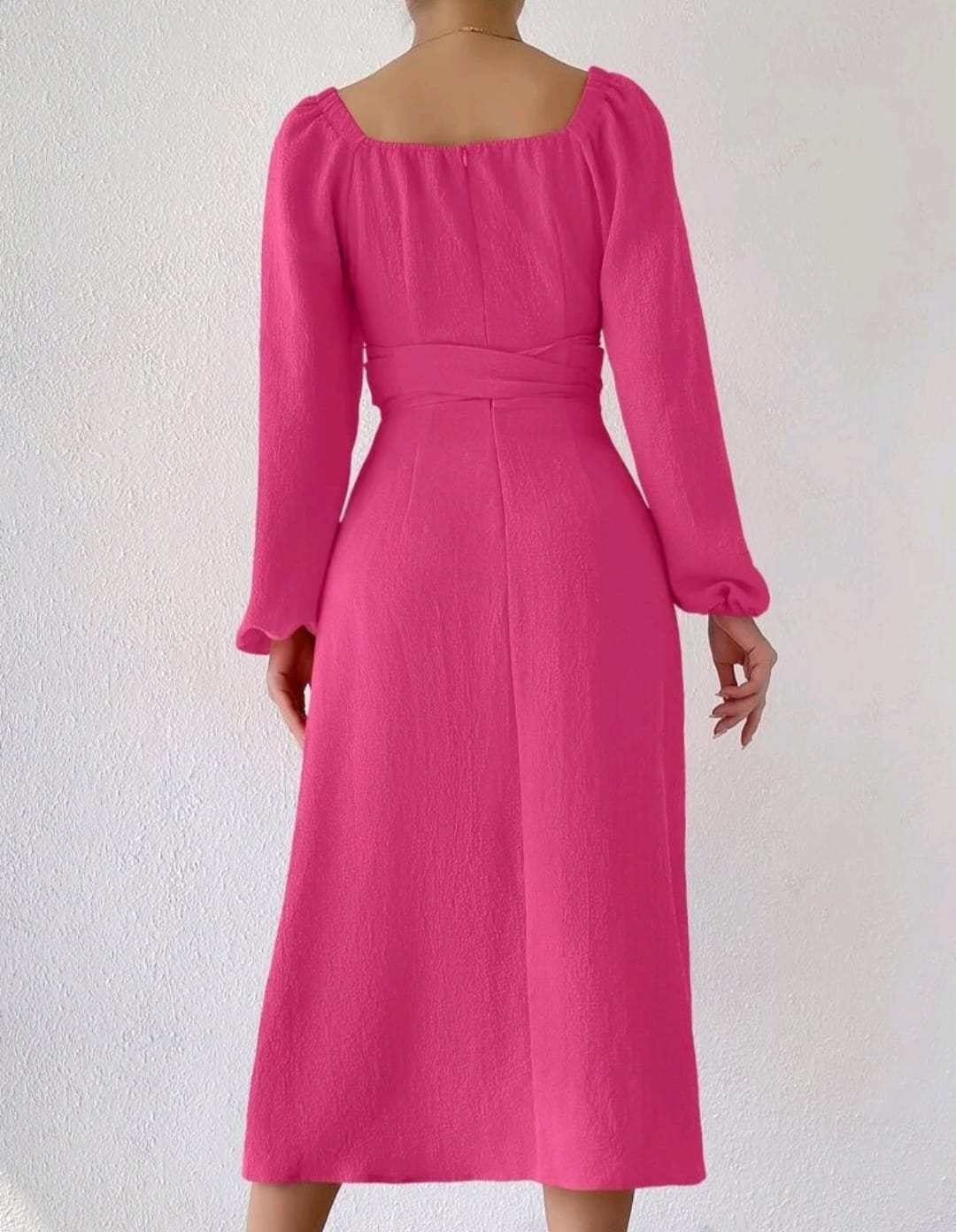 Vestido Rosa - No Stretch - Talla L