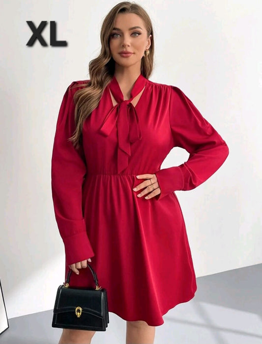 Vestido  Rojo - Stretch - Talla XL