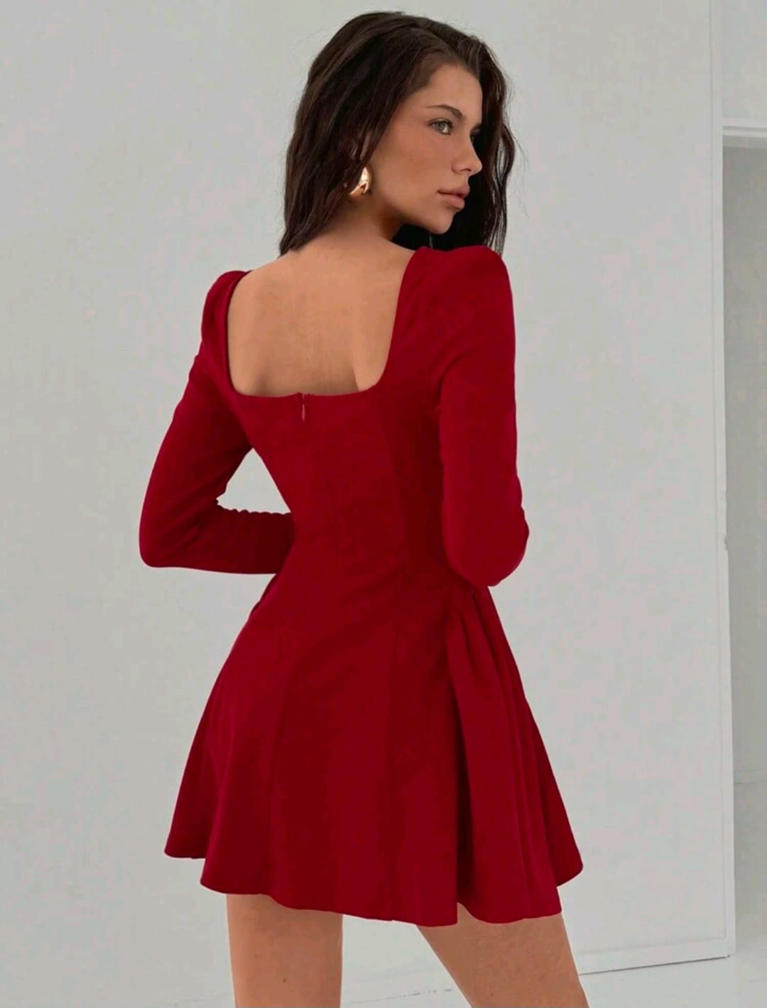 Vestido Rojo - Stretch - Talla L
