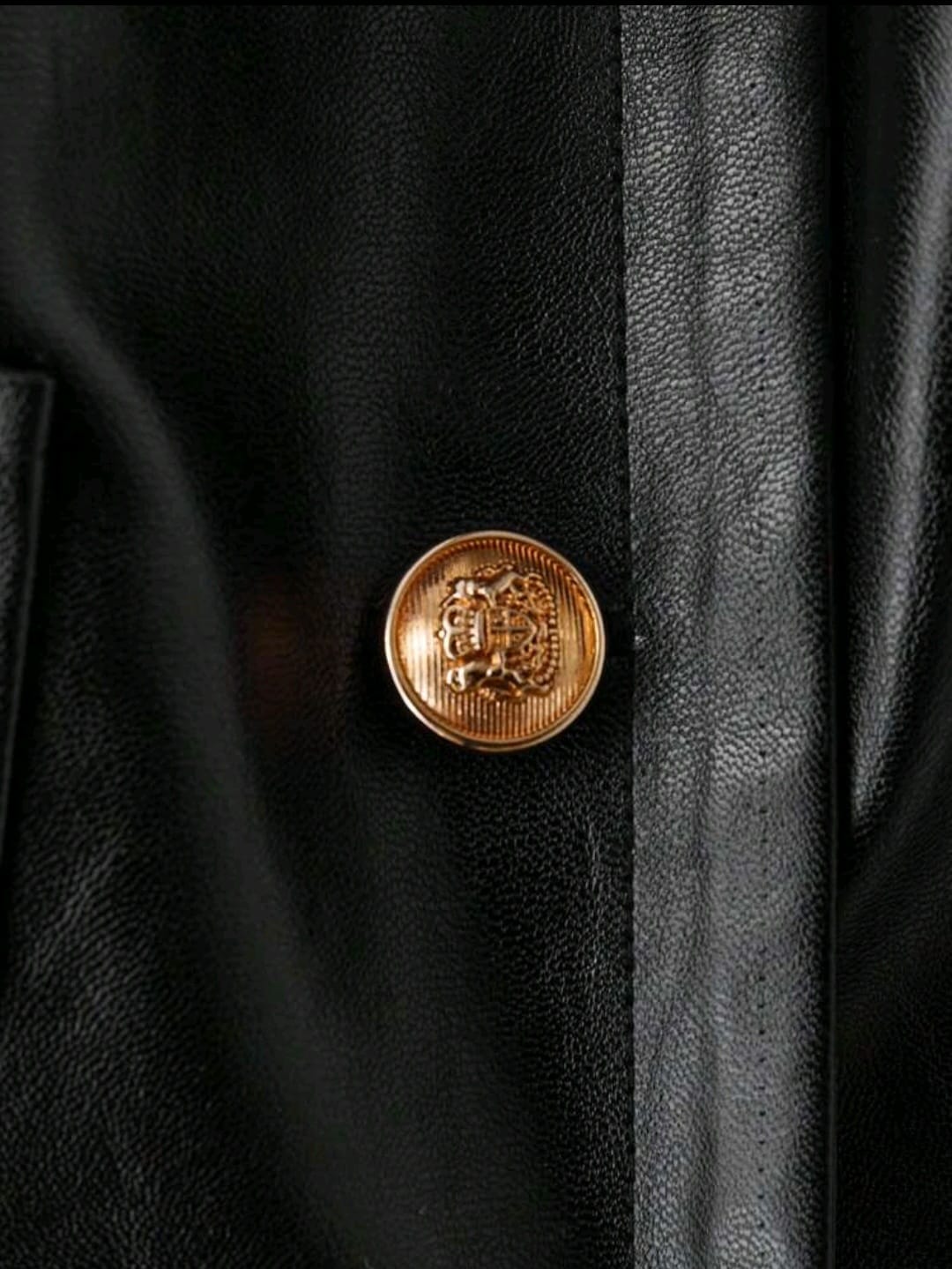 Blazer Chaqueta de Cuero - Poco Stretch -  Talla XL