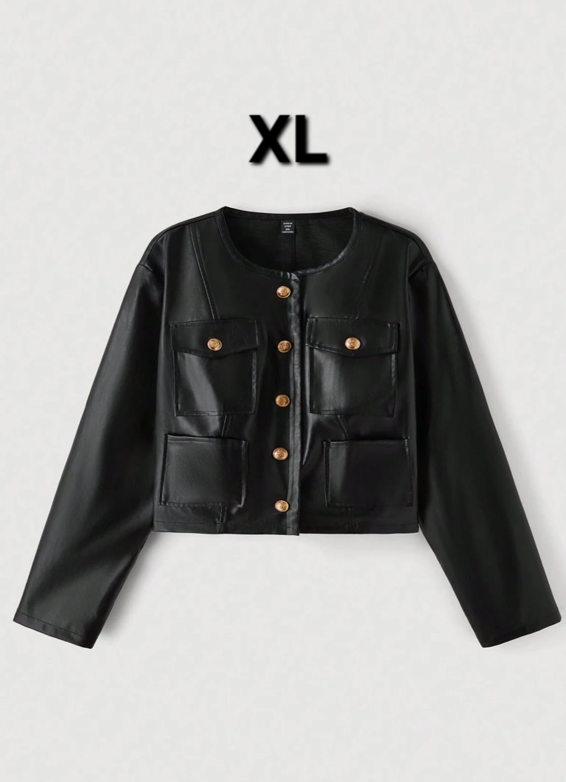 Blazer Chaqueta de Cuero - Poco Stretch -  Talla XL