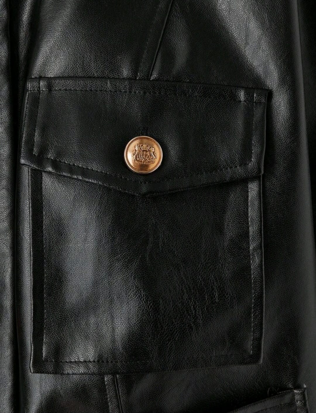 Blazer Chaqueta de Cuero - Poco Stretch -  Talla XL