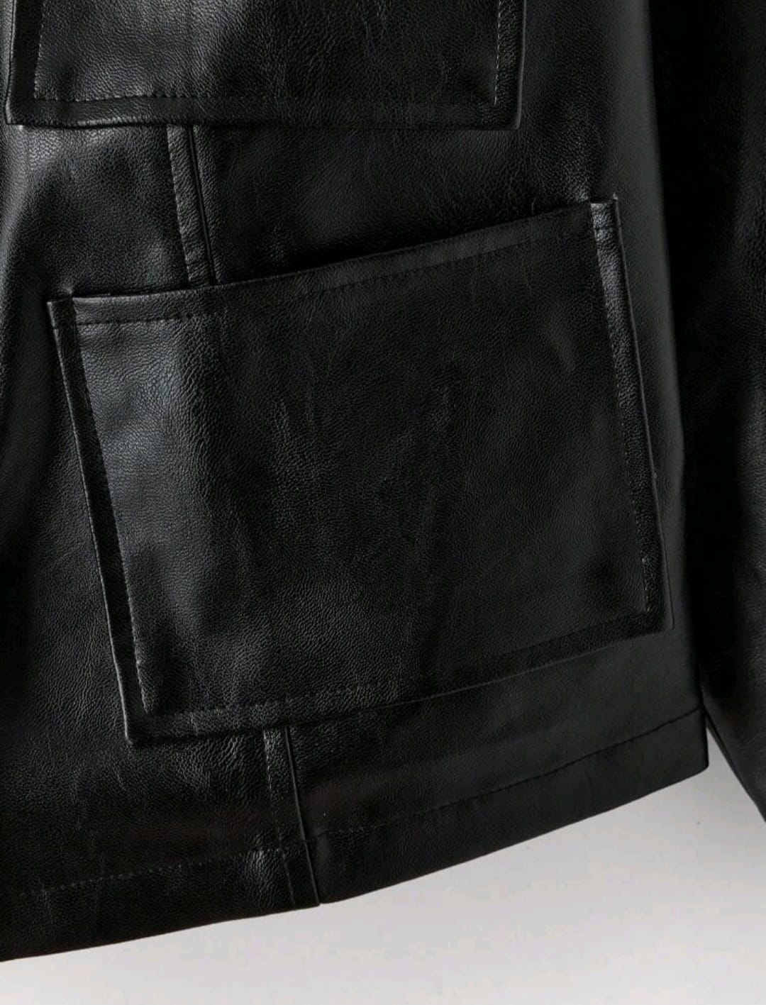 Blazer Chaqueta de Cuero - Poco Stretch -  Talla XL