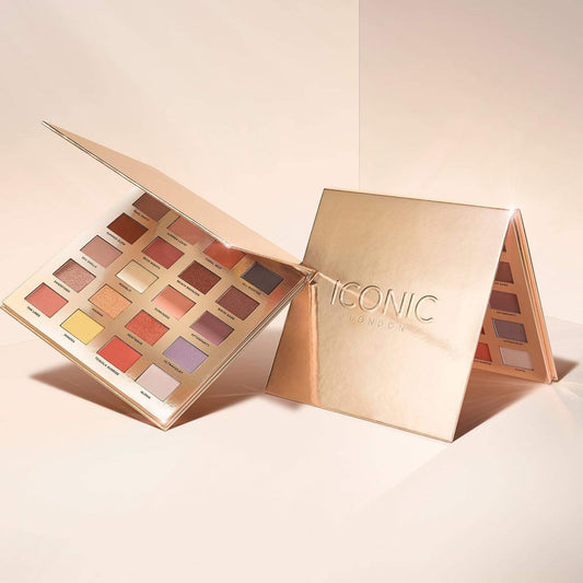 ICONIC LONDON Sunset To Sunrise Eyeshadow Palette With 20 Summer Inspired Shades - Paleta de Sombras para Ojos inspiradas en Verano